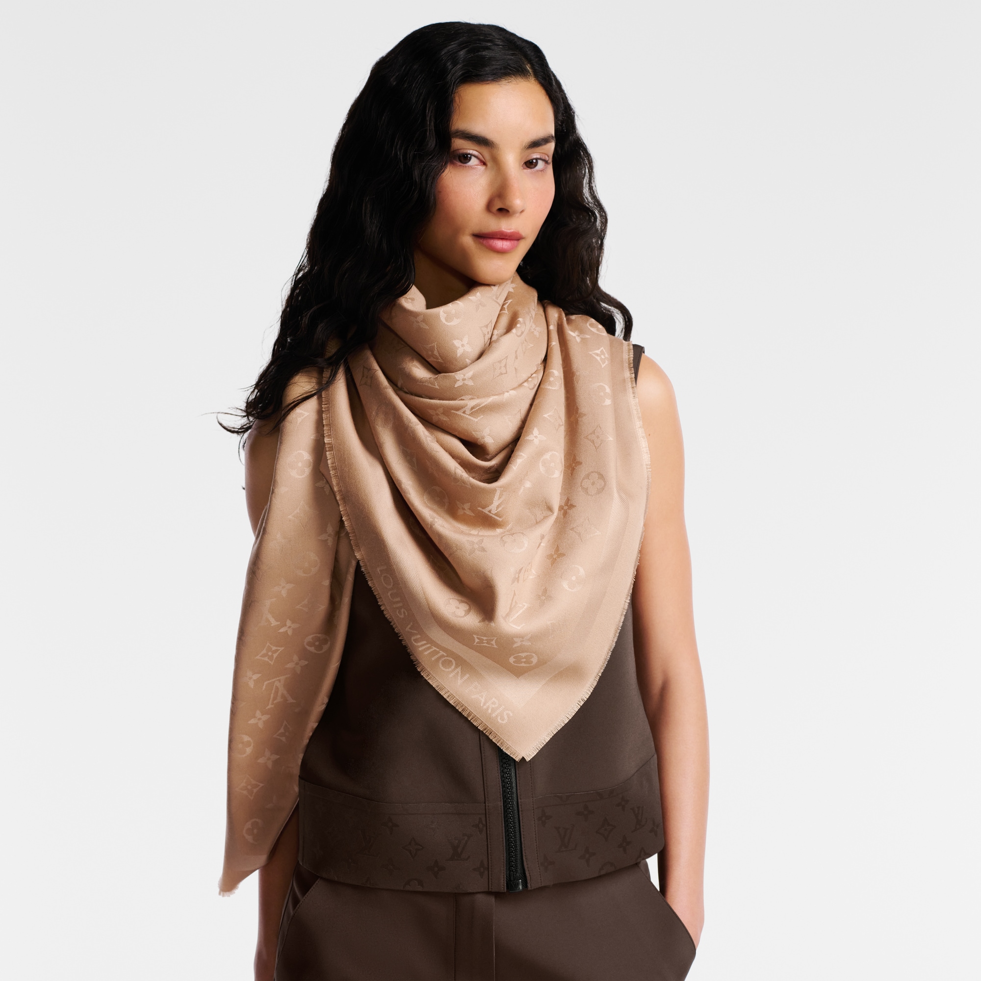 Monogram Classic Shawl S00 in Women