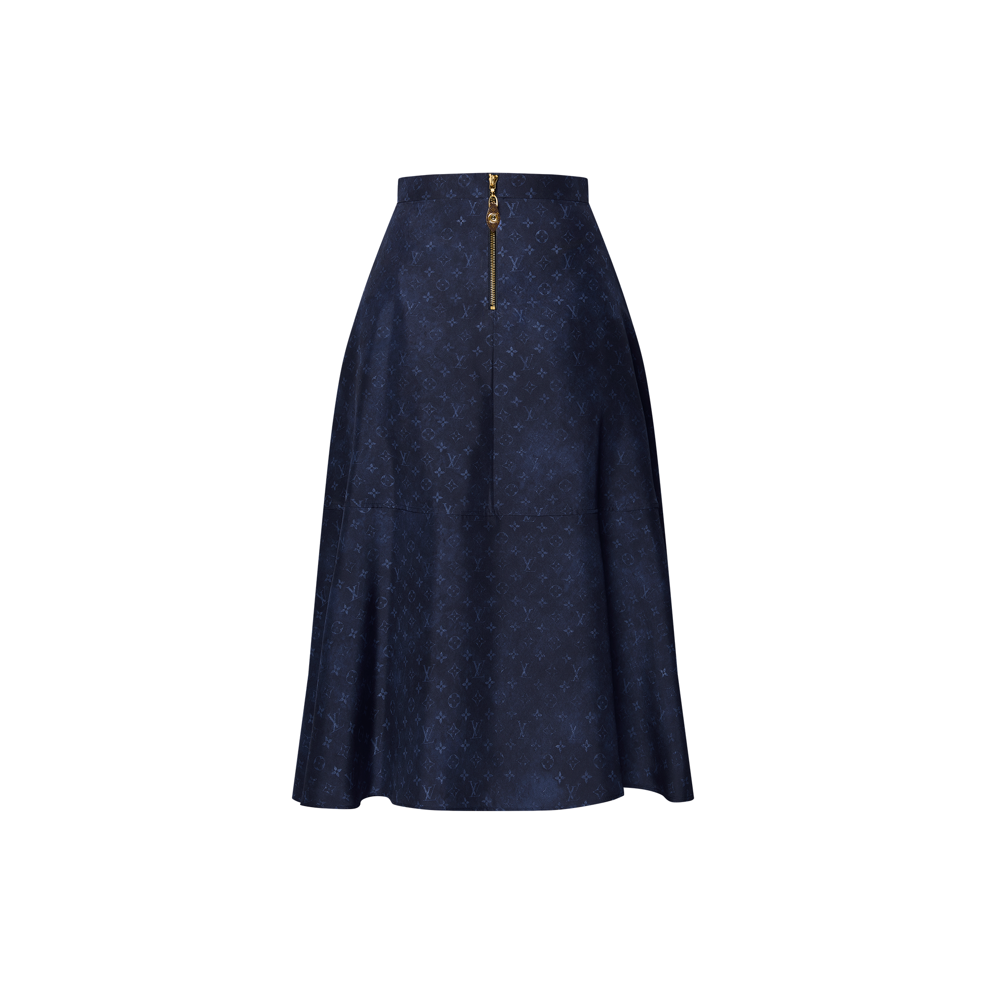 Monogram Cloud Pleat Detail Skirt  in Women