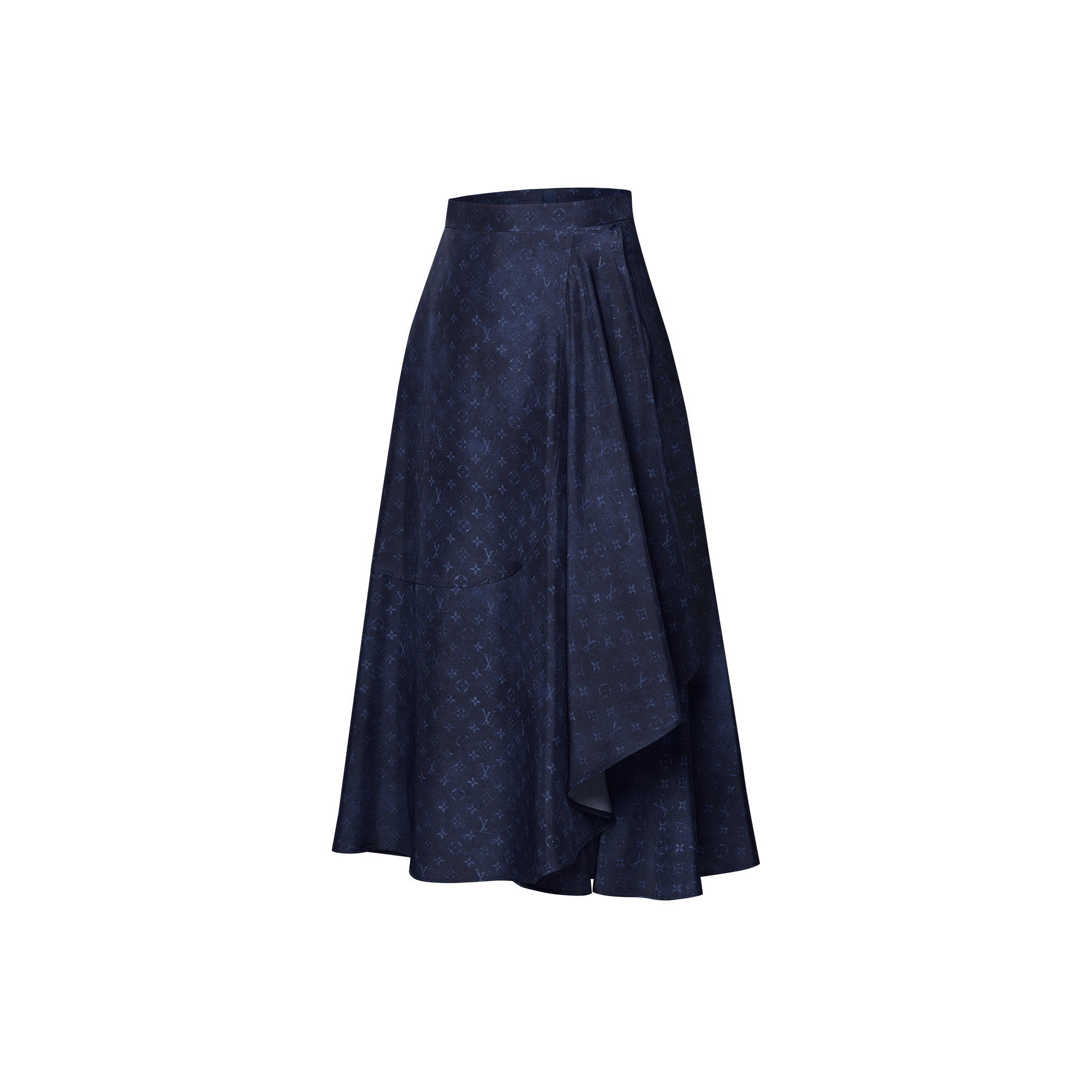 Monogram Cloud Pleat Detail Skirt  in Women