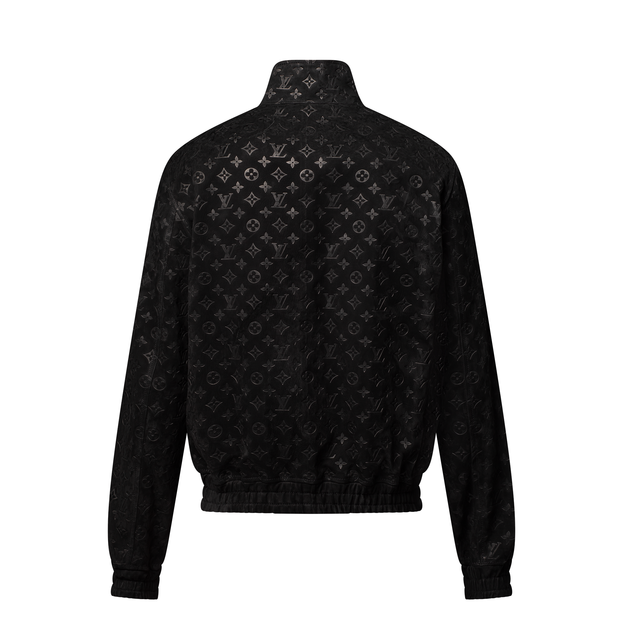 Monogram Debossed Suede Tracksuit Jacket  in Men