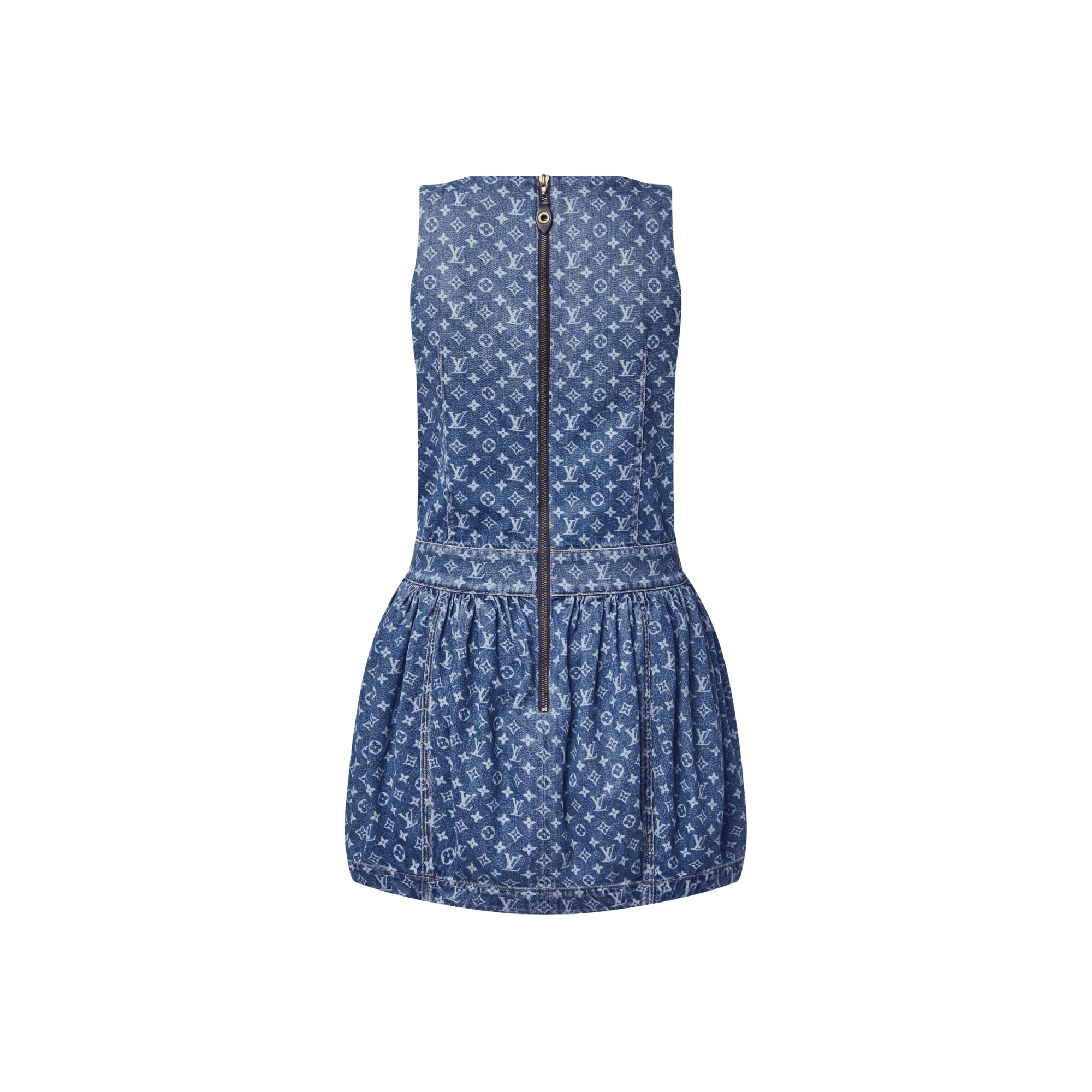 فستان من الدنيم بنقشة Monogram  in النساء