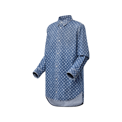 Monogram Denim Shirt in Women's Ready to Wear Tops collections by Louis Vuitton (Product zoom)