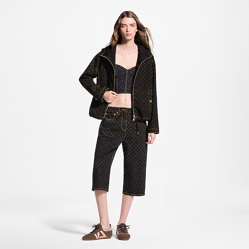 Monogram Denim Zip-Up Jacket in Women's Ready to Wear Coats and Jackets collections by Louis Vuitton (Product zoom)