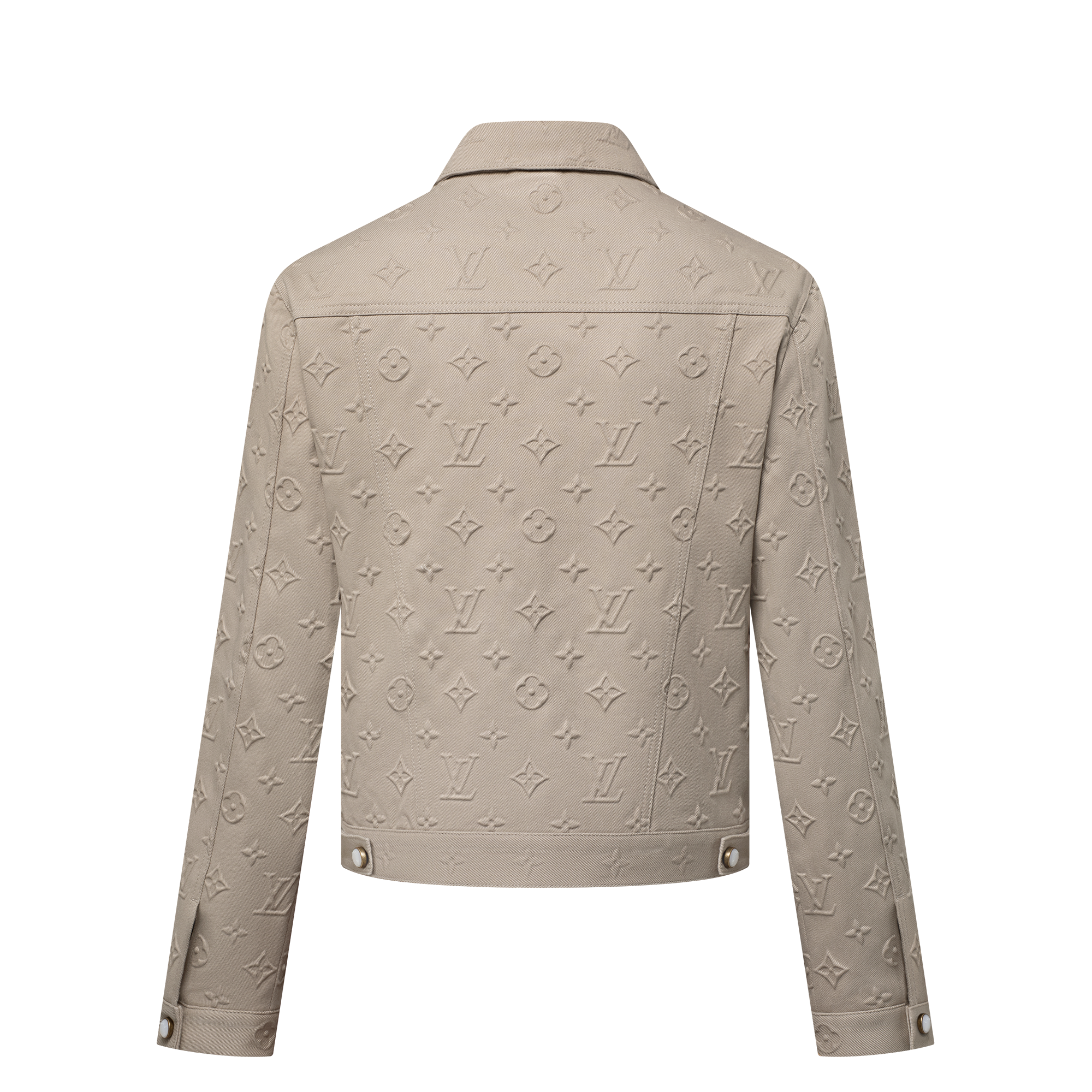 Monogram Embossed Denim Jacket  in Men