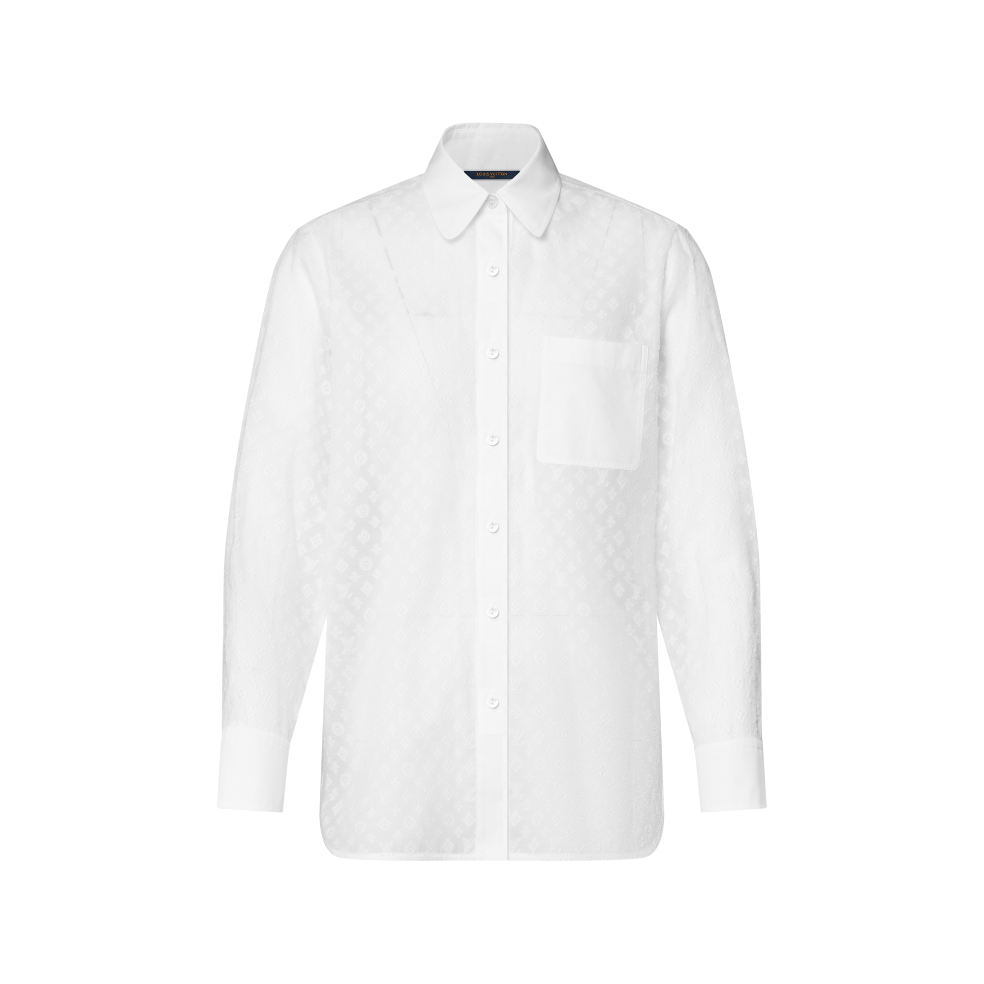 louis vuitton dress shirt women's 70015 auth LOUIS VUITTON blue & orange silk 2019 MONOGRAM Blouse Shirt 38 S