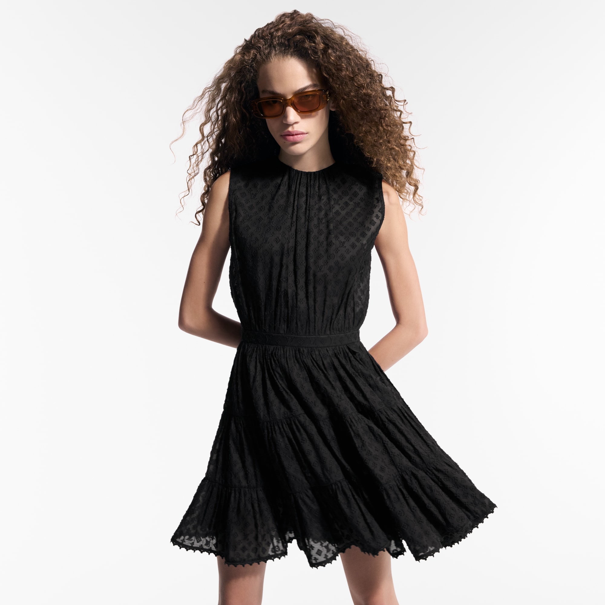 Monogram Fli Coupé Tiered Dress   in Women