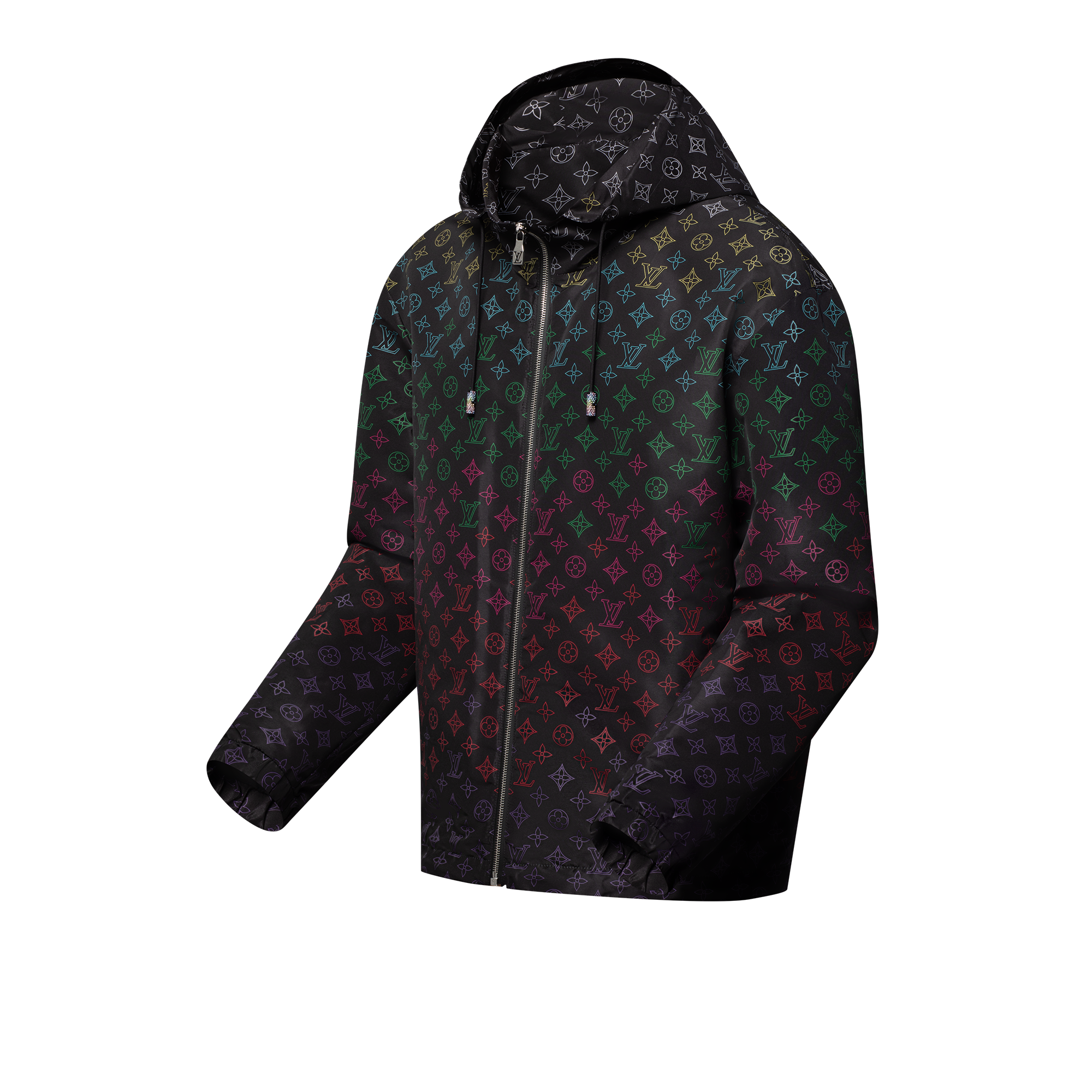 Monogram Flowers Gradient Printed Windbreaker  in Men