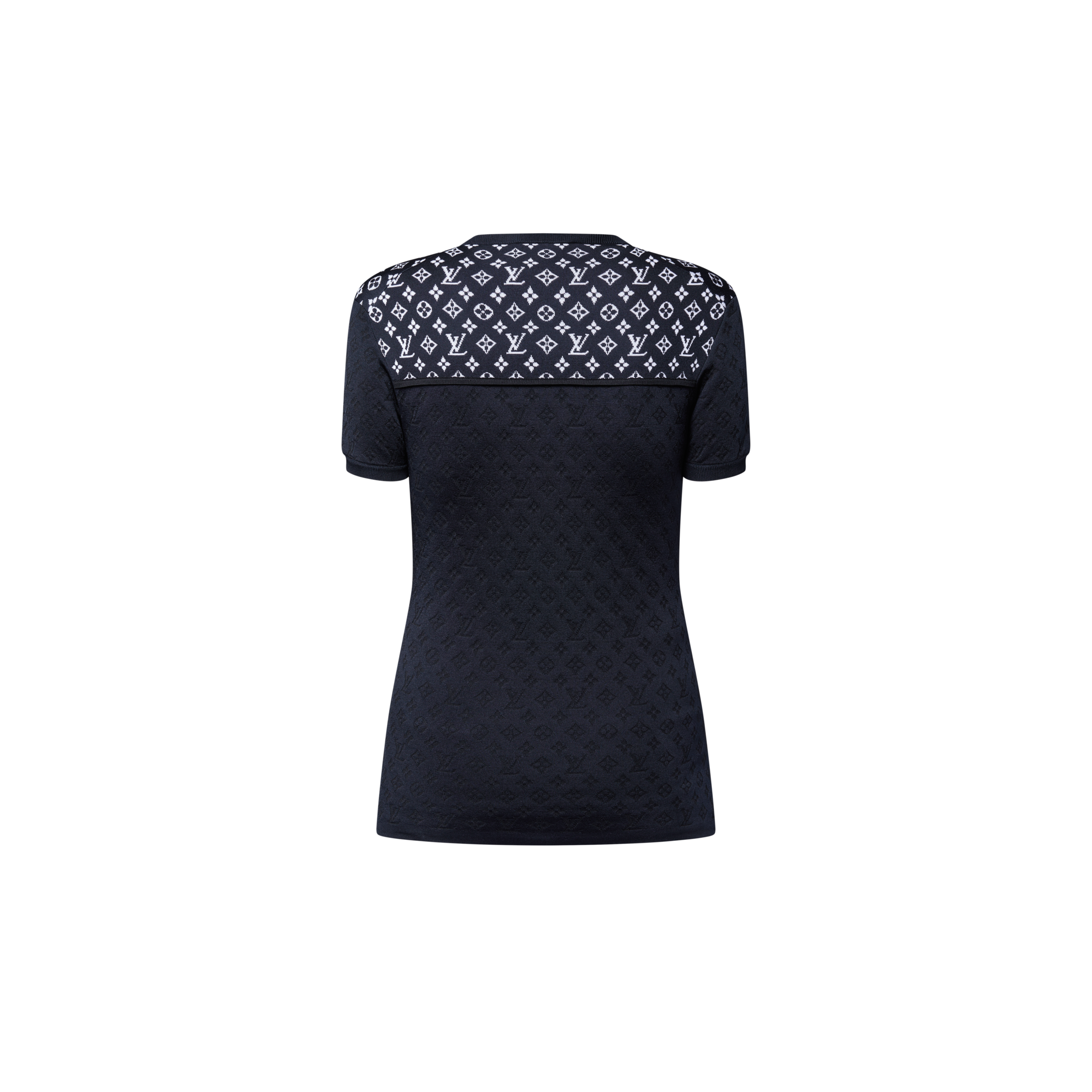 كنزة محبوكة من جاكار يحمل نقشة Monogram  in النساء