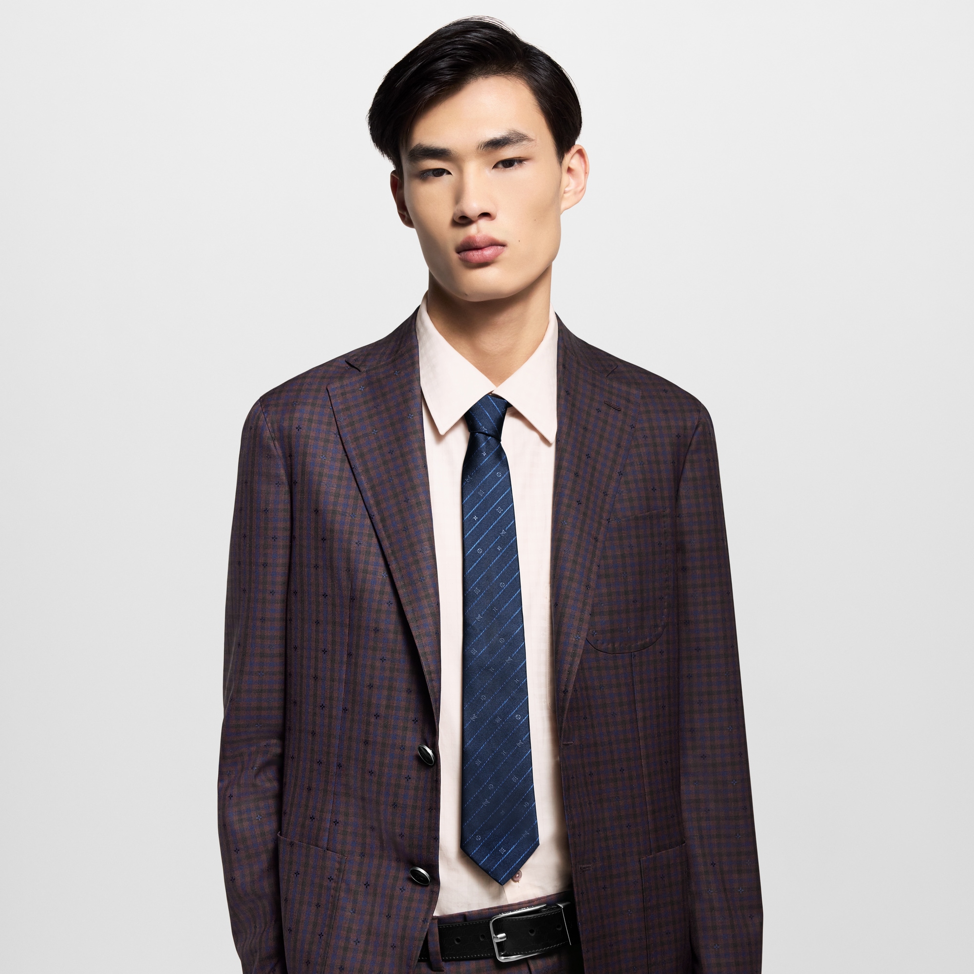 Monogram Pinstripes Tie S00 in Men
