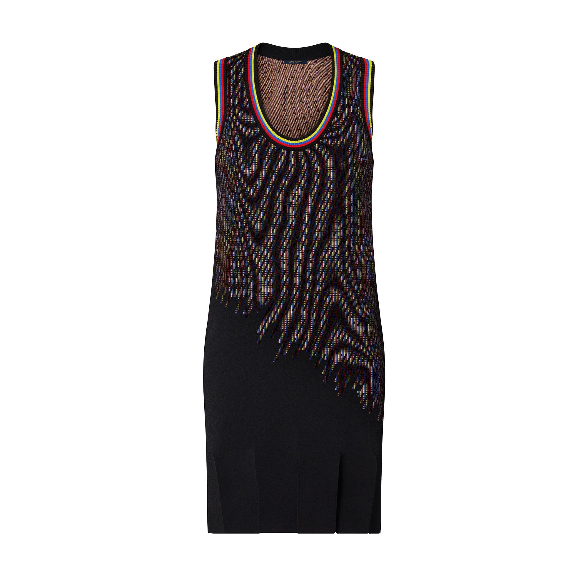 Monogram Pixel Knit Tank Dress - Luxury 