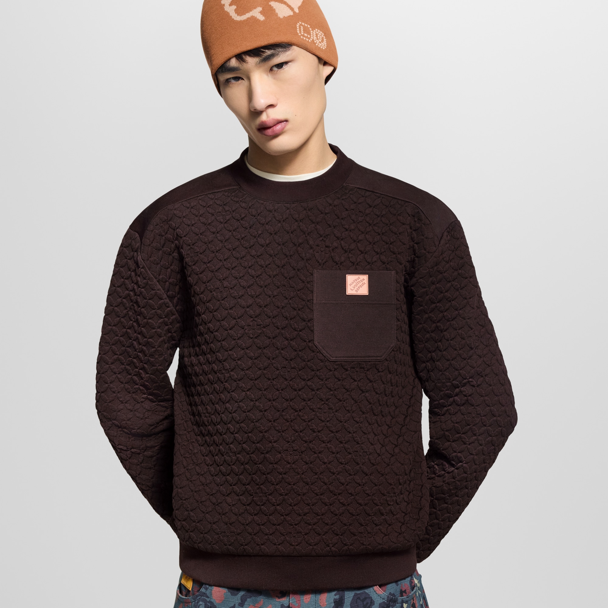 Monogram Quilted Sweatshirt  in Men