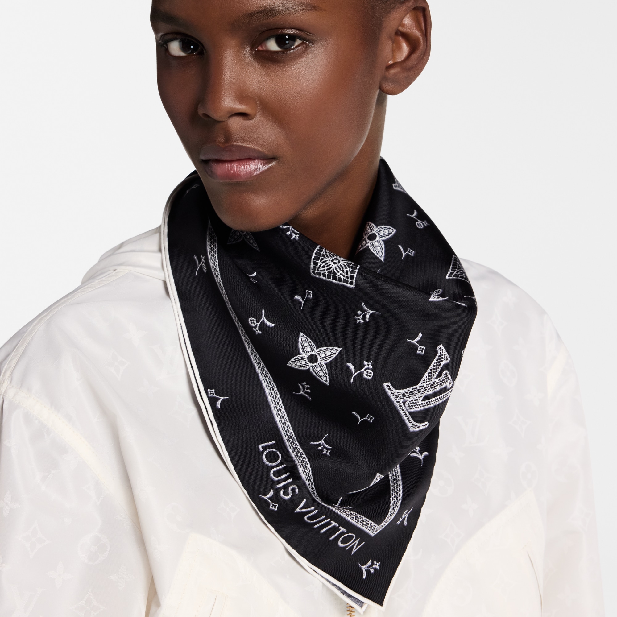 وشاح مربع Monogram Romance، مقاس 70 S00 in النساء