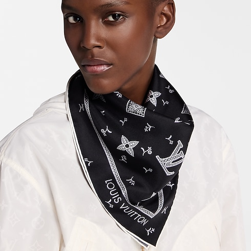 Monogram Romance Square 70 S00 in Women's Accessories Silk Squares and Bandeaus collections by Louis Vuitton (Product zoom)