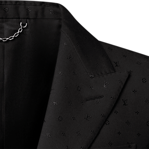Monogram Satin Single-Breasted Pont Neuf Jacket in Men's Ready to Wear All Ready-To-Wear collections by Louis Vuitton (Product zoom)