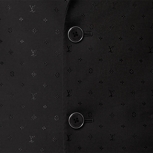 Monogram Satin Single-Breasted Pont Neuf Jacket in Men's Ready to Wear All Ready-To-Wear collections by Louis Vuitton (Product zoom)