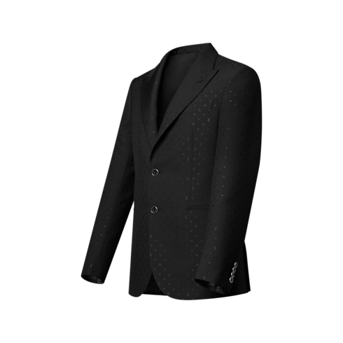 Monogram Satin Single-Breasted Pont Neuf Jacket in Men's Ready to Wear All Ready-To-Wear collections by Louis Vuitton (Product zoom)