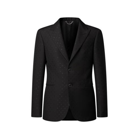 Monogram Satin Single-Breasted Pont Neuf Jacket in Men's Ready to Wear All Ready-To-Wear collections by Louis Vuitton (Product zoom)