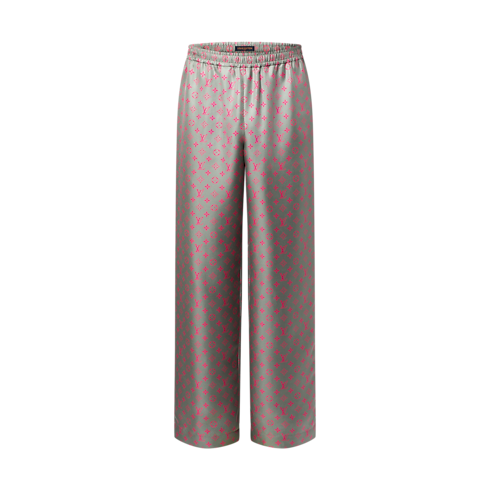 Monogram Silk Drawstring Pants in Men's Ready to Wear Pants collections by Louis Vuitton (Product zoom)