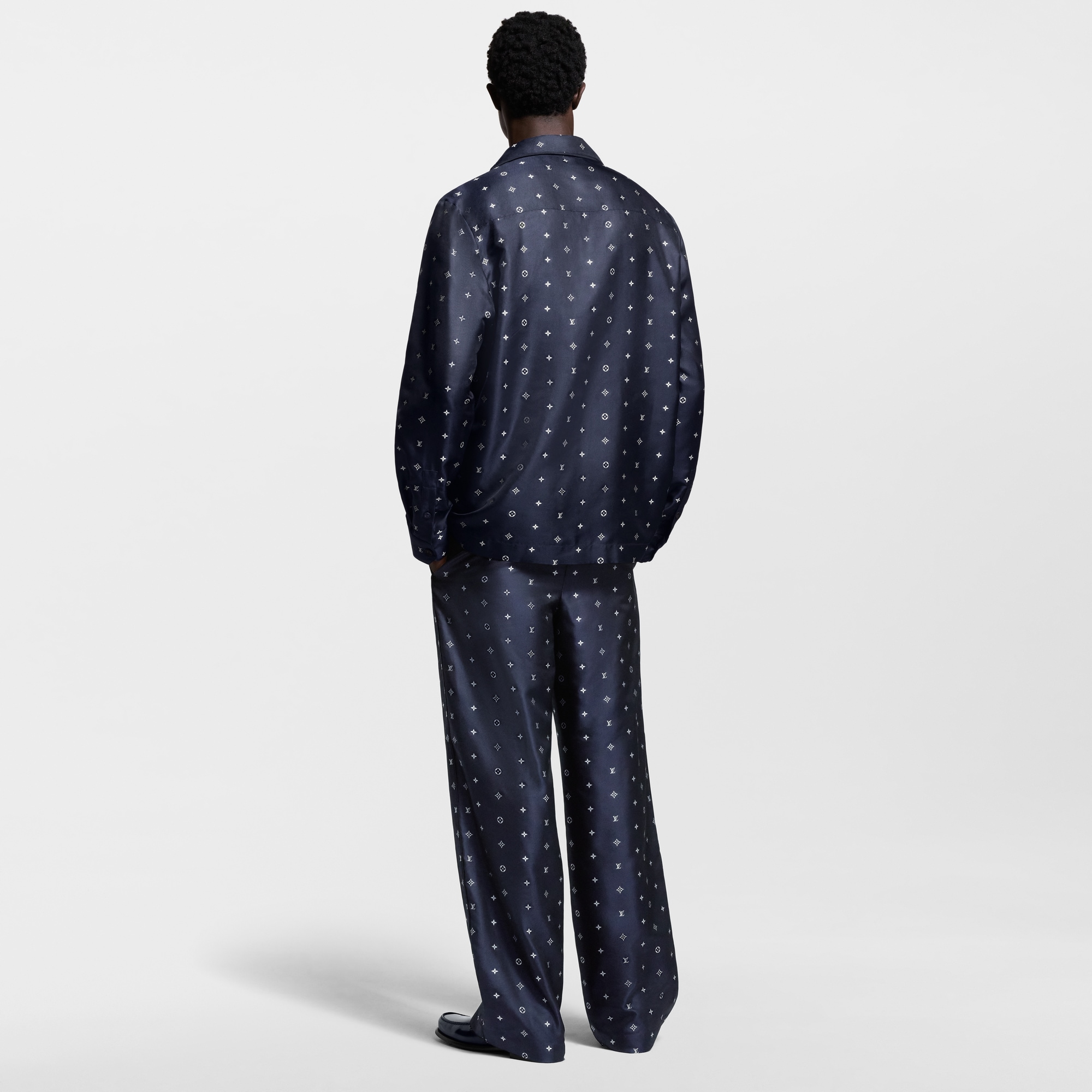 Monogram Silk Pajama Pants  in Men