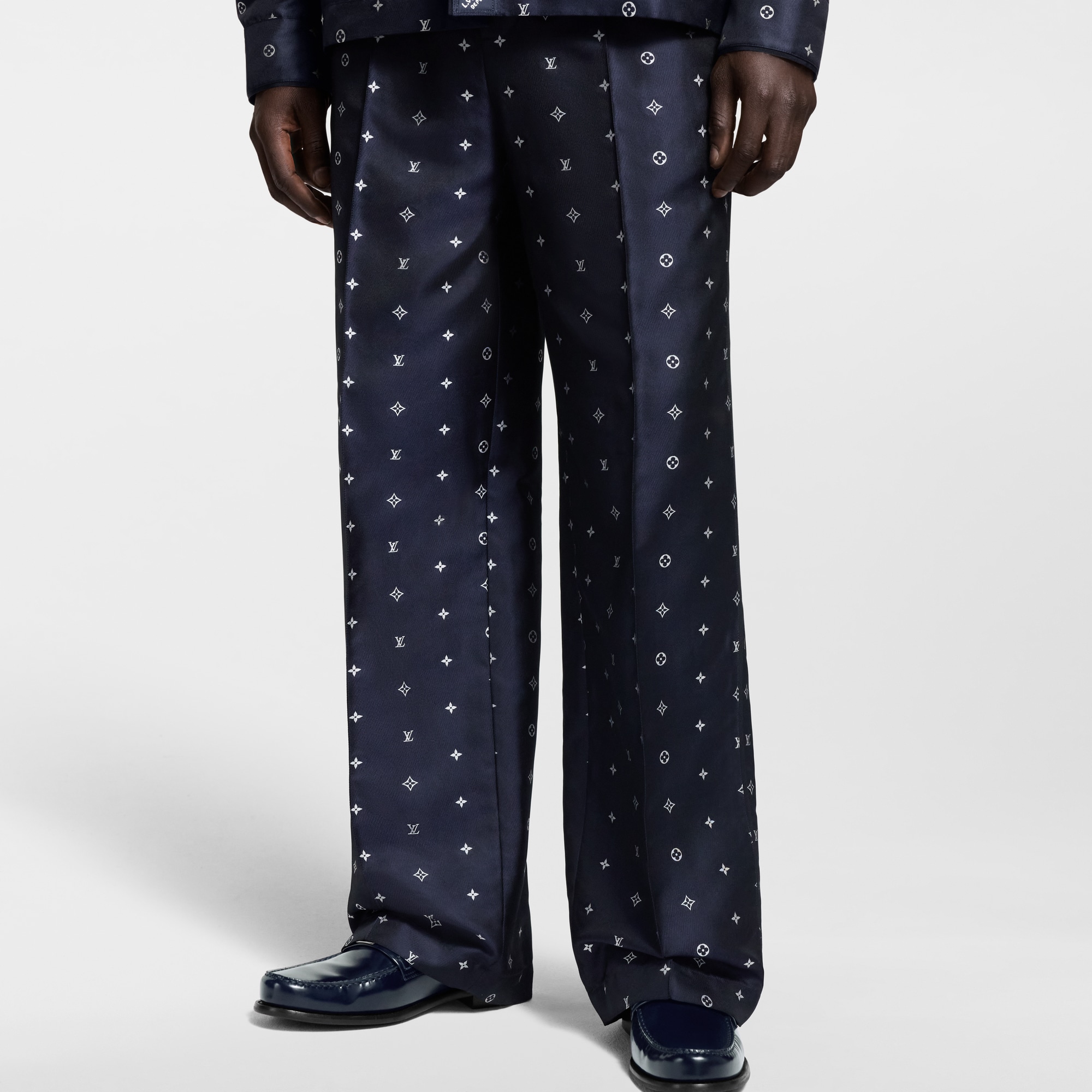 Monogram Silk Pajama Pants  in Men