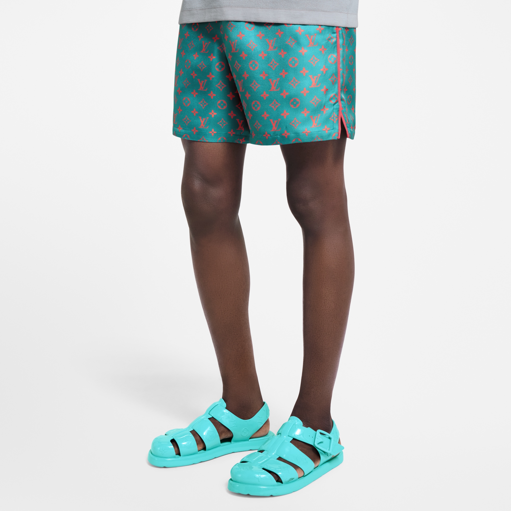 Monogram Silk Shorts  in Men
