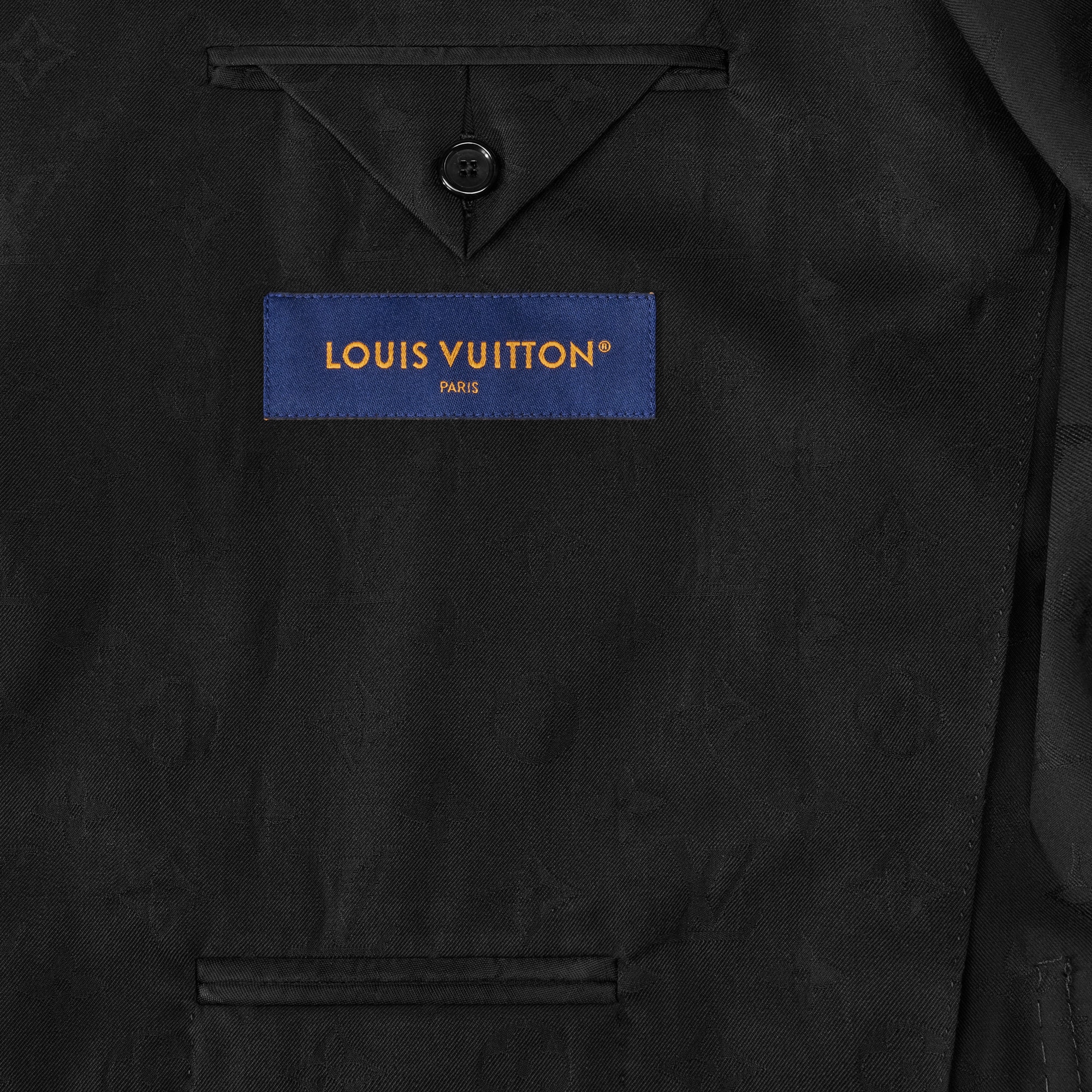 جاكيت Napolitana بنقشة Monogram بصف أزرار واحد  in الرجال