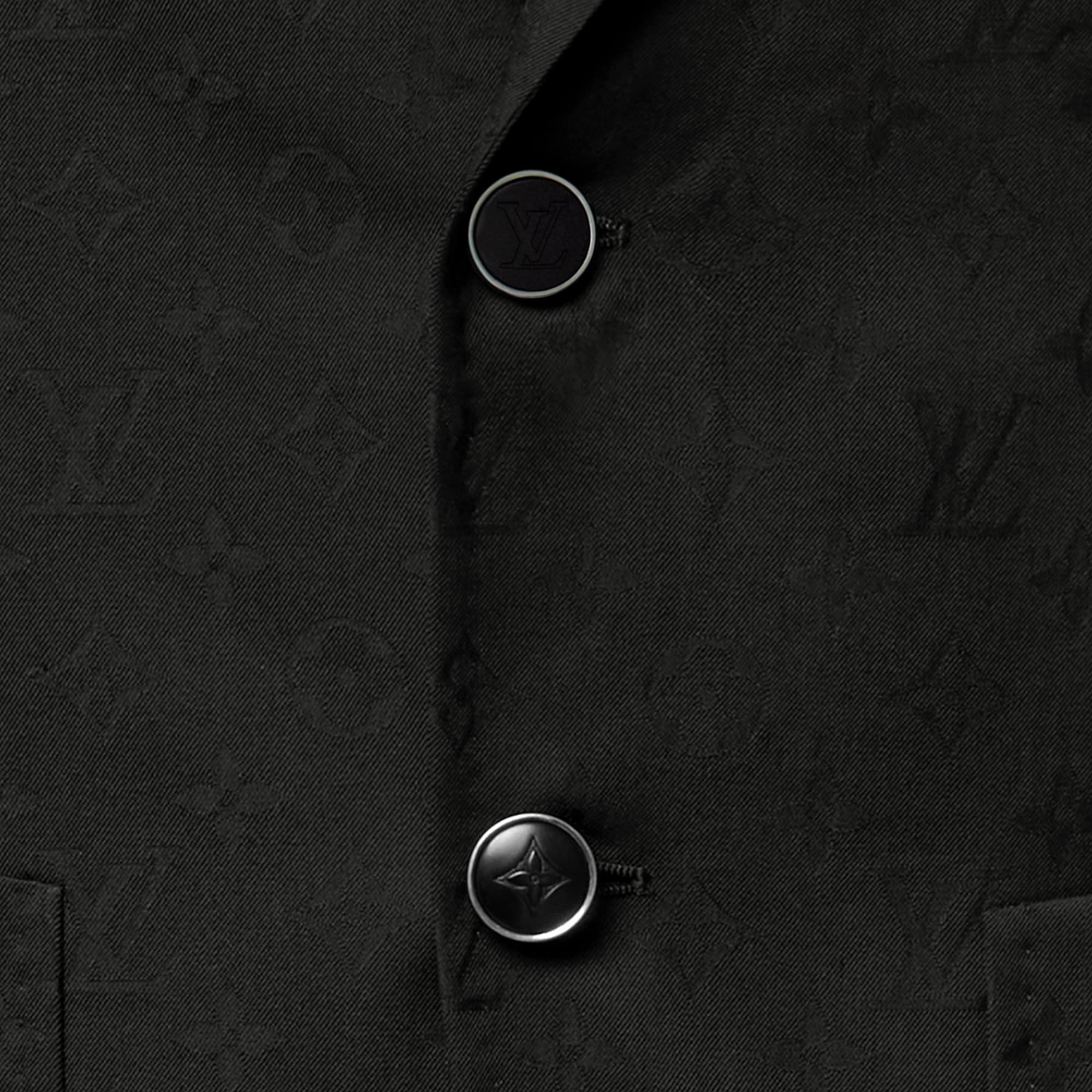 جاكيت Napolitana بنقشة Monogram بصف أزرار واحد  in الرجال