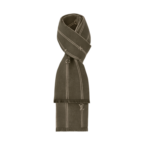 Monogram Stripes Scarf S00 in Men's Accessories Scarves collections by Louis Vuitton (Product zoom)