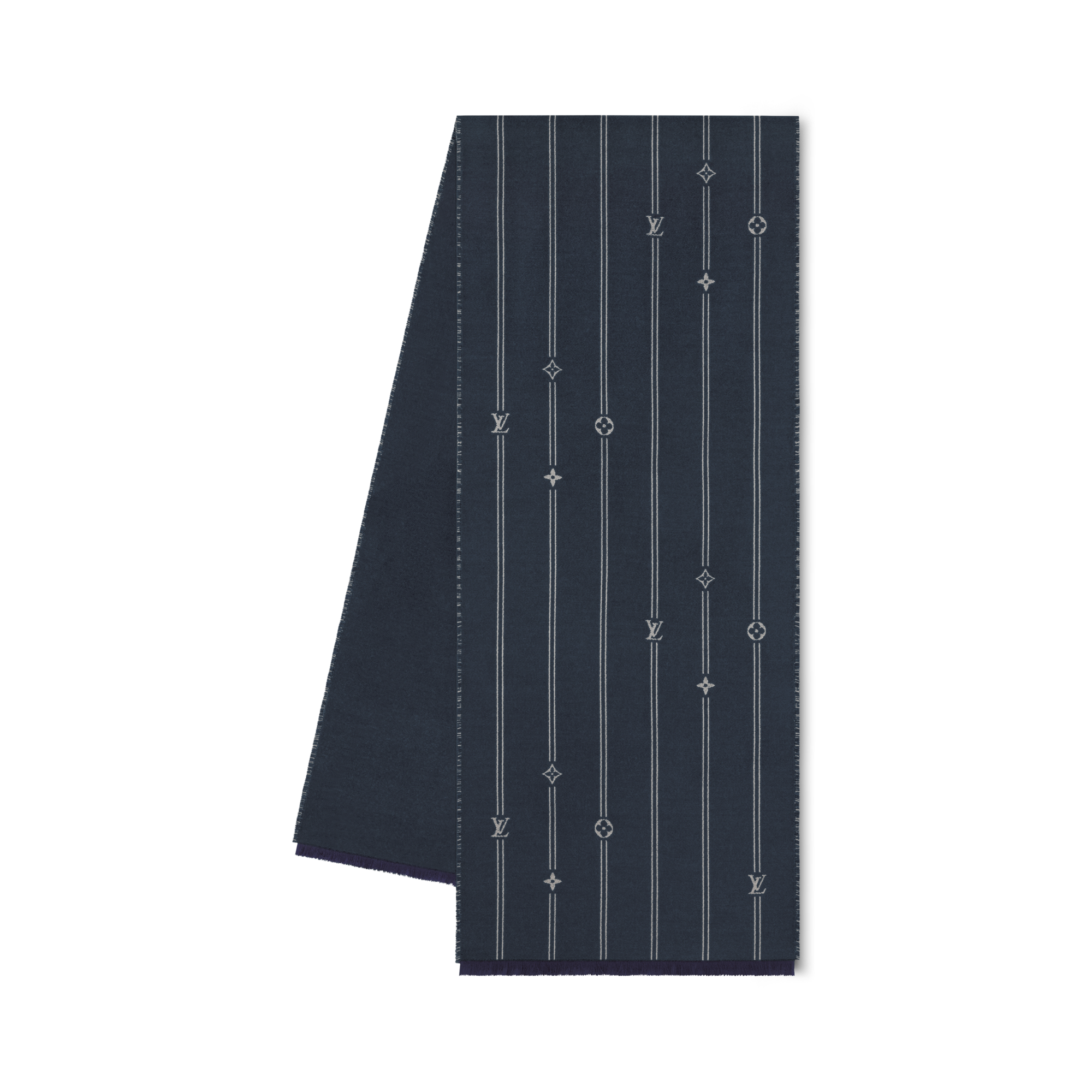 Monogram Stripes Scarf S00 in Men