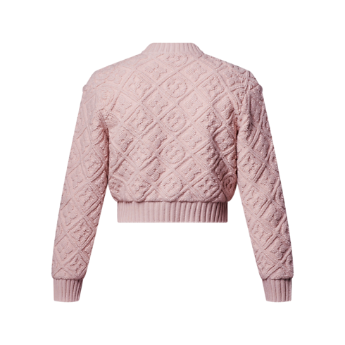 Monogram Toweling Cardigan back view