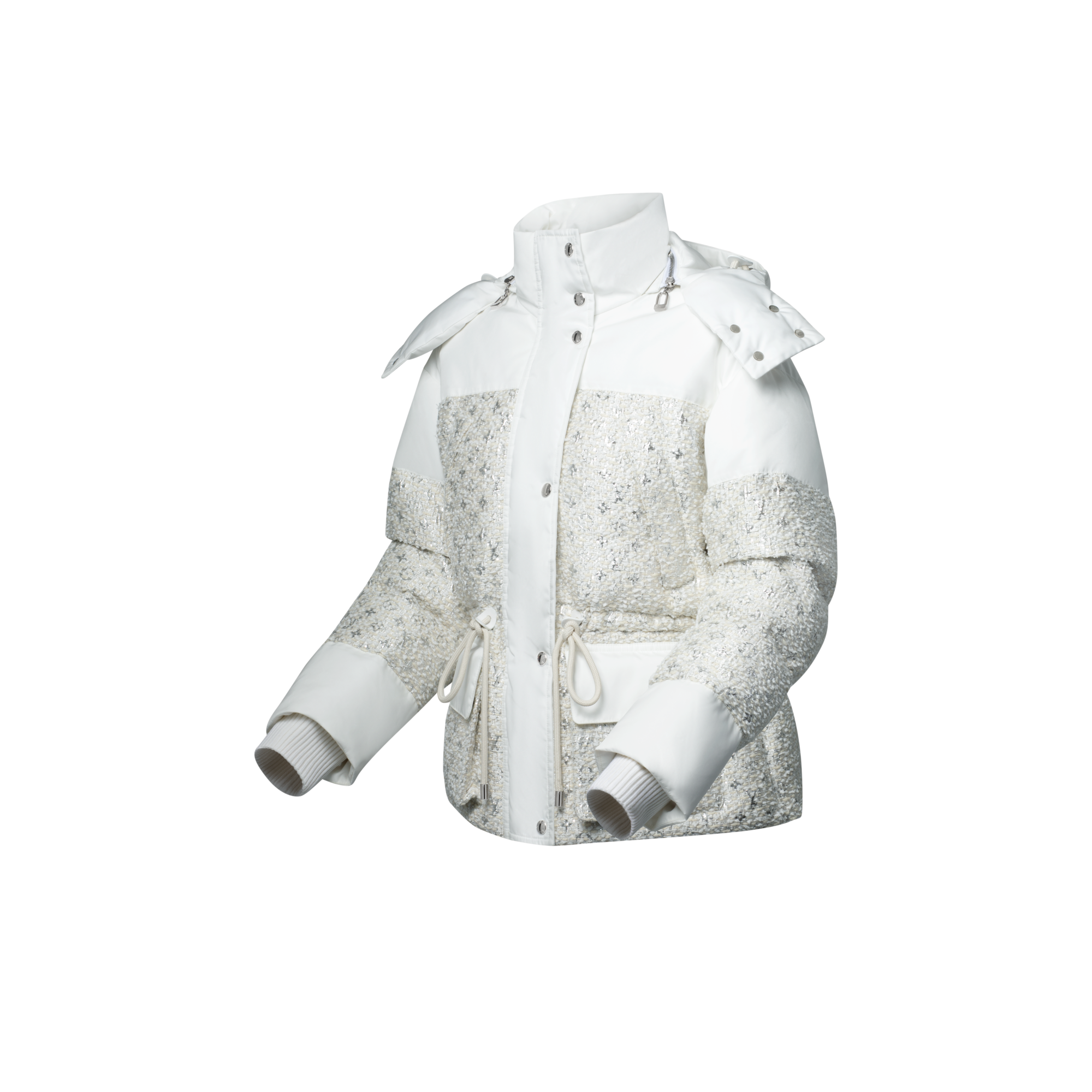 Monogram Tweed Puffer Jacket  in Women