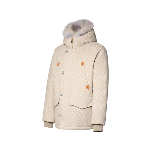 Monogram Water-Repellent Denim Down Parka in Men's Ready to Wear All Ready-To-Wear collections by Louis Vuitton (Product zoom)
