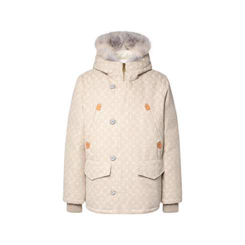 Monogram Water-Repellent Denim Down Parka in Men's Ready to Wear All Ready-To-Wear collections by Louis Vuitton (Product zoom)