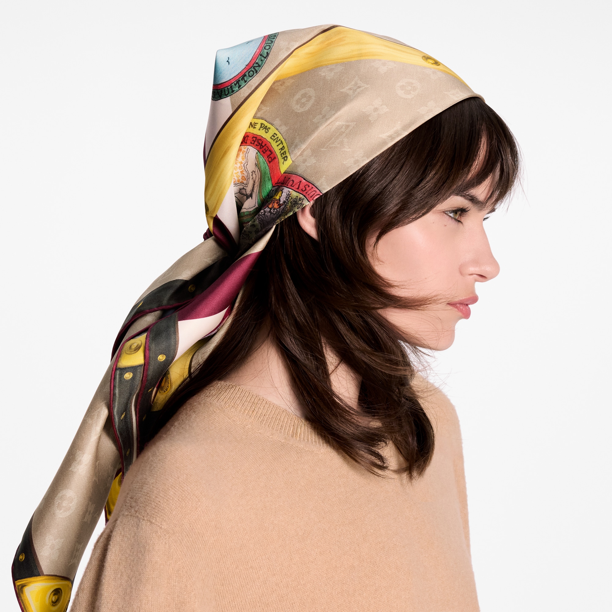 وشاح مربع My LV Trunk، مقاس 90 S00 in النساء