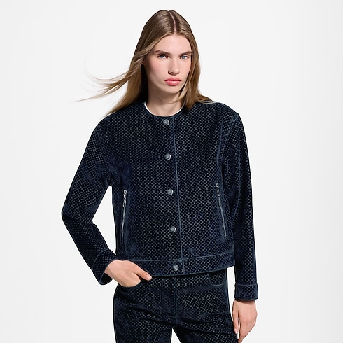 Nanogram Flocket Velvet Jacket in Women's Ready to Wear Coats and Jackets collections by Louis Vuitton (Product zoom)