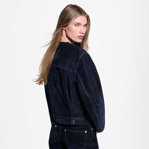Nanogram Flocket Velvet Jacket in Women's Ready to Wear Coats and Jackets collections by Louis Vuitton (Product zoom)