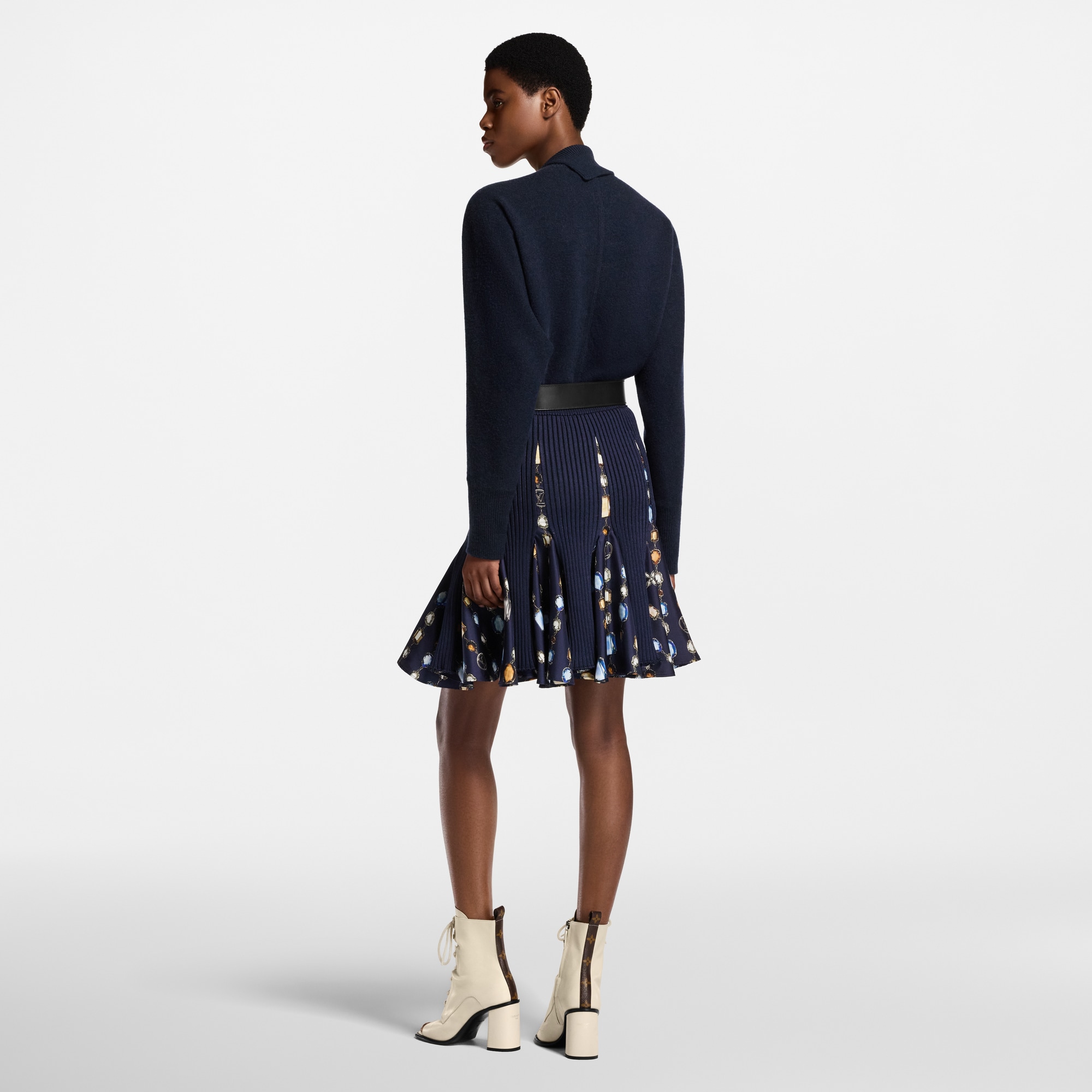 Necklace Insert Knit Skirt  in Women