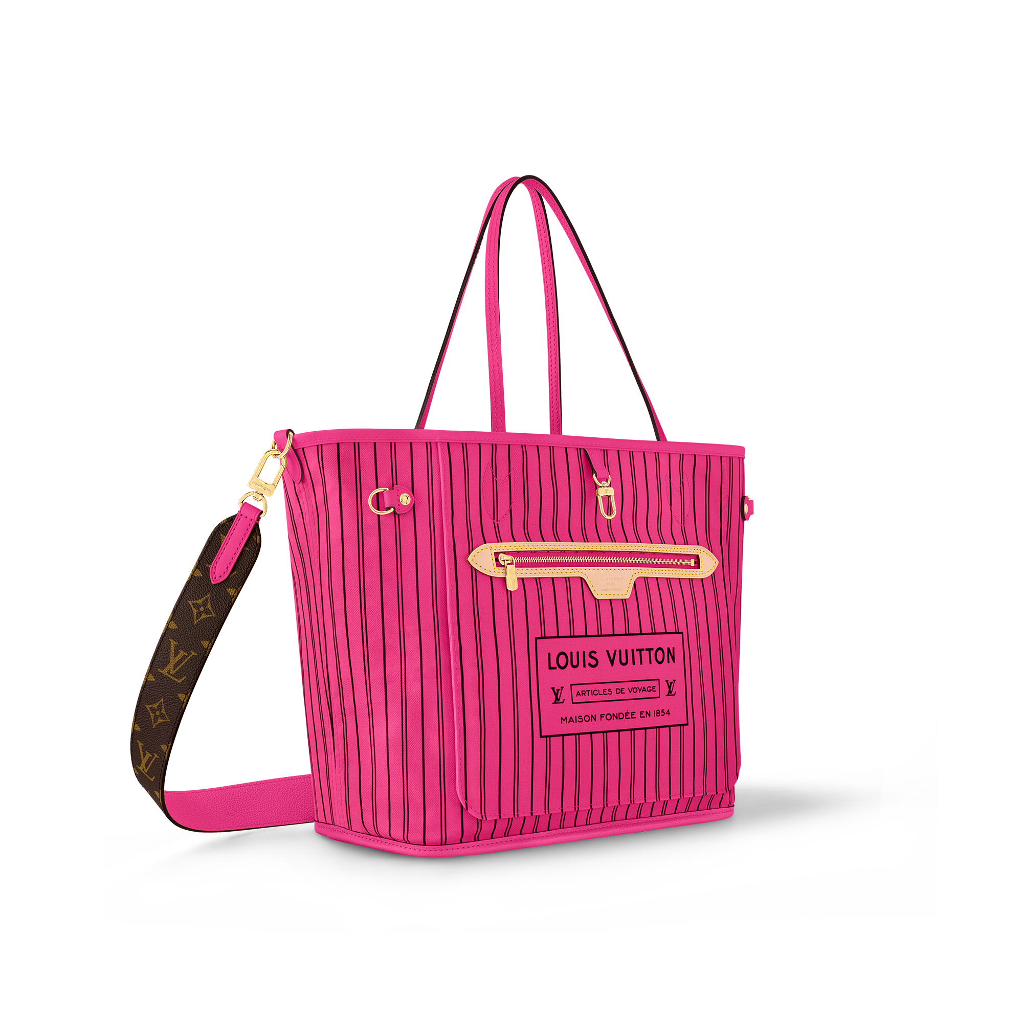 Neverfull Bandoulière Inside Out MM Monogram in Bags and Small Leather Goods