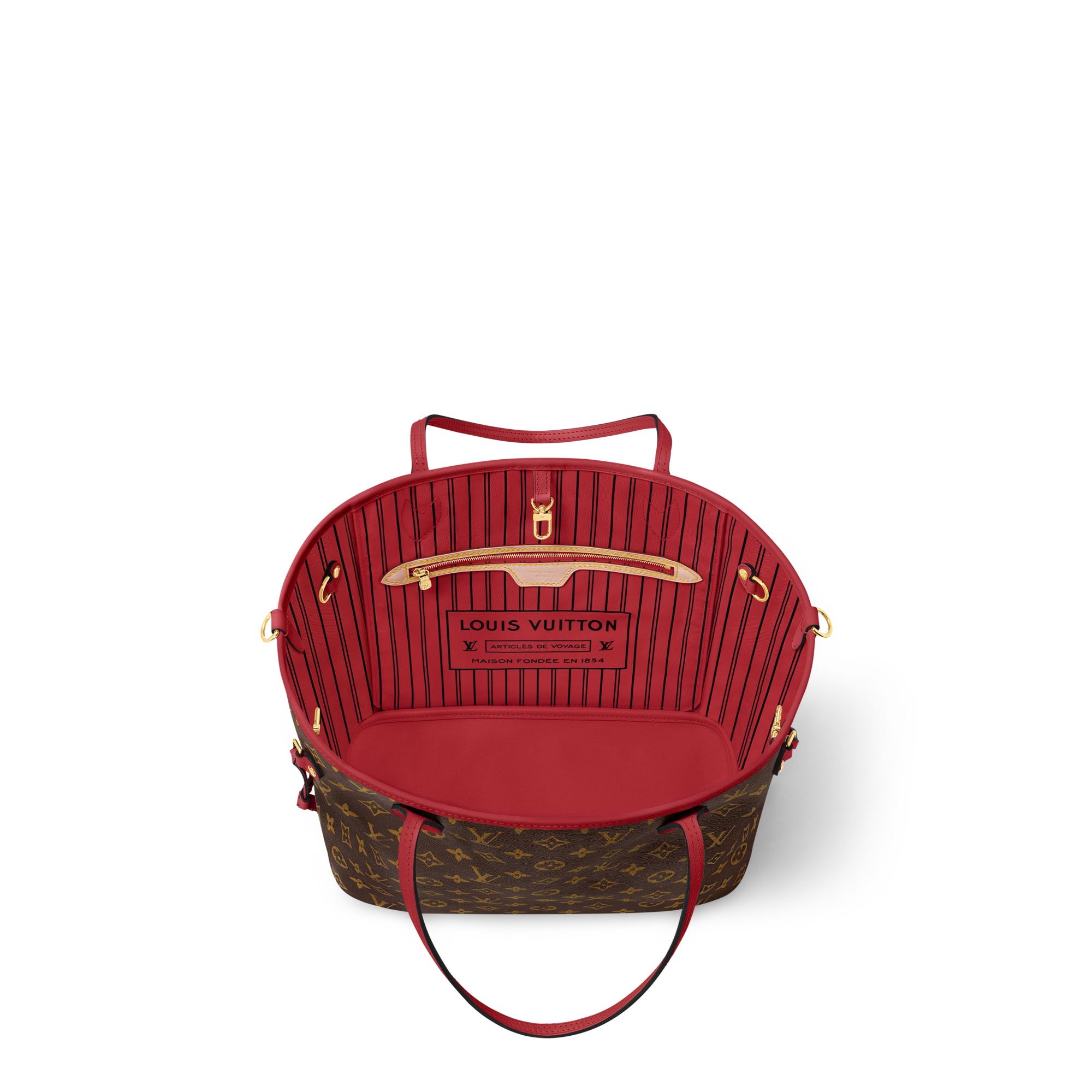 Neverfull Bandoulière Inside Out MM Monogram in Bags and Small Leather Goods