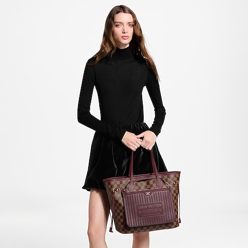 Neverfull Inside Out MM Minigram Leather in Women's Handbags All Collections collections by Louis Vuitton (Product zoom)