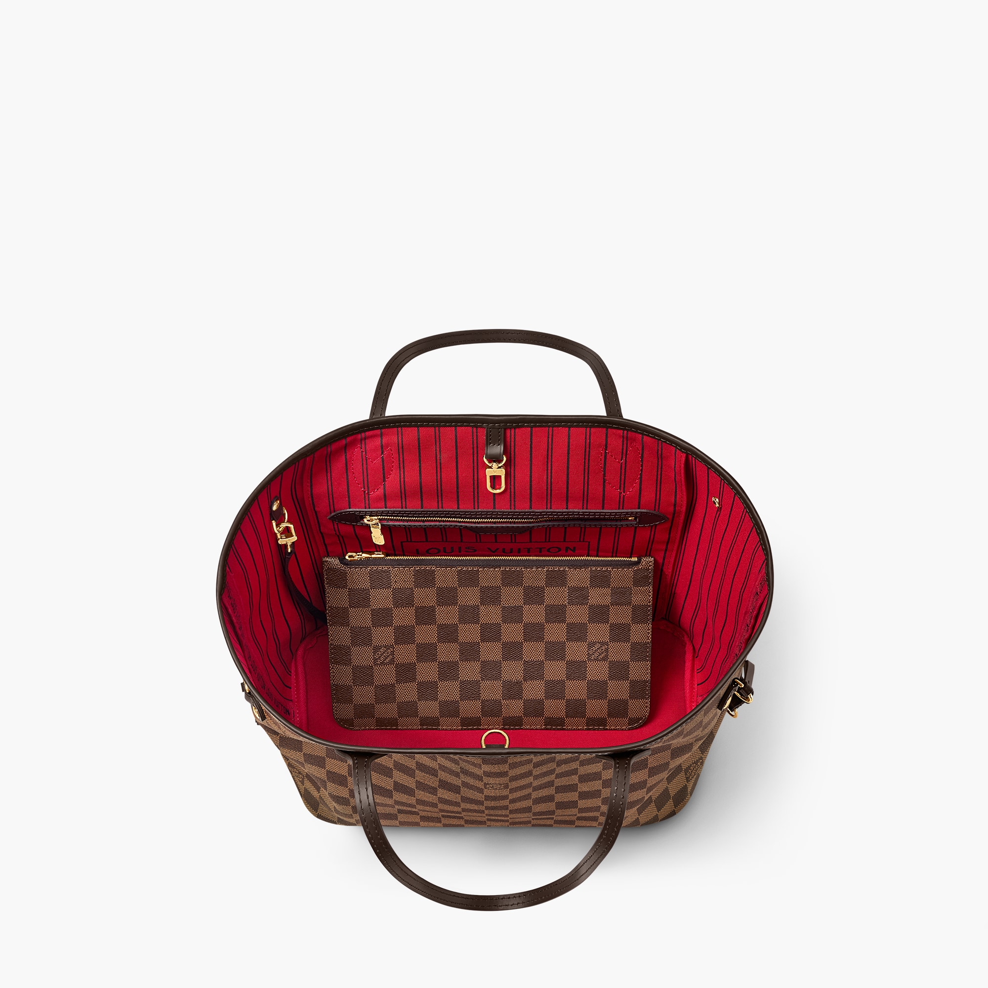 Lv Neverfull Mm Damier Ebene Sides Louis Vuitton Neverfull MM Size