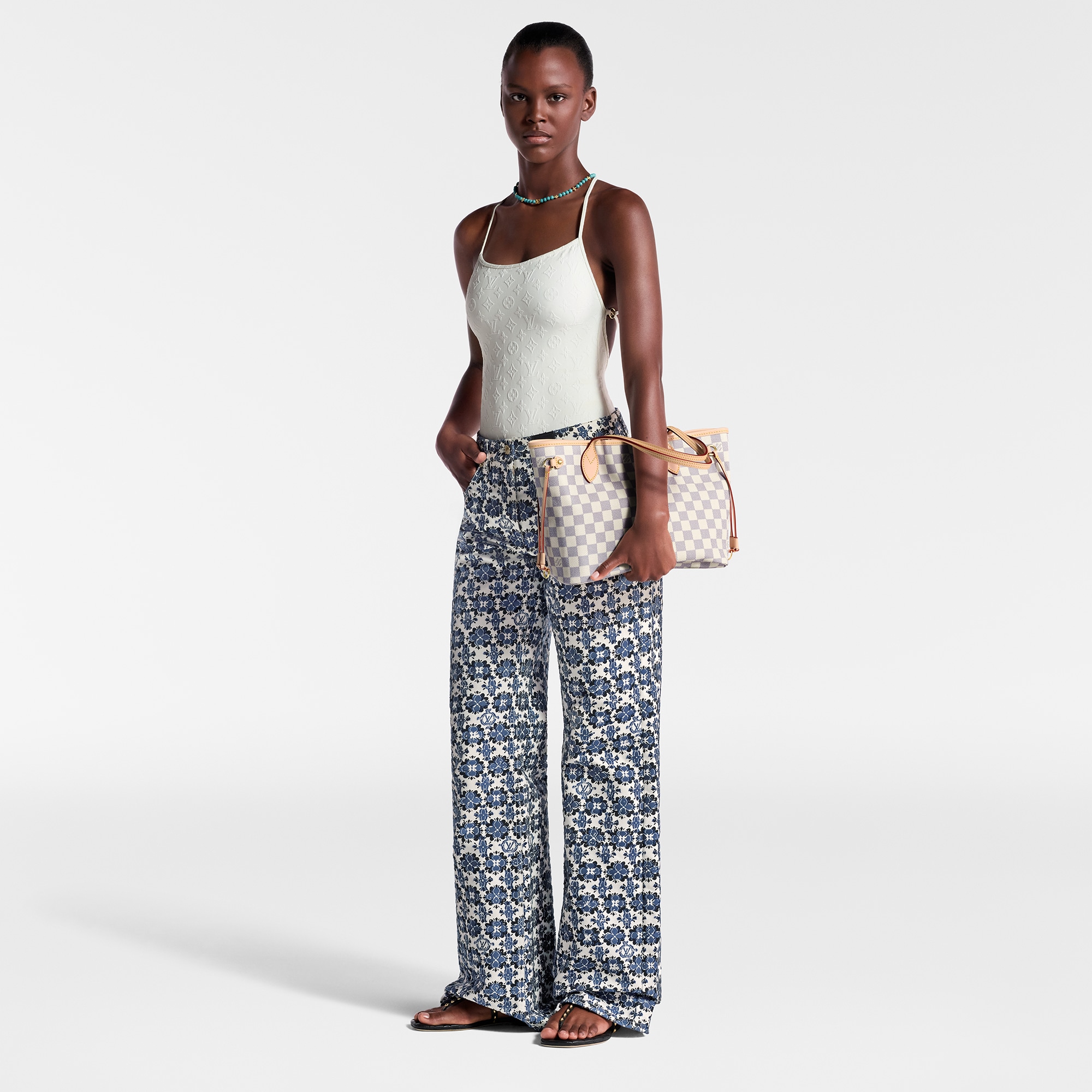 Neverfull PM Damier Azur in Women