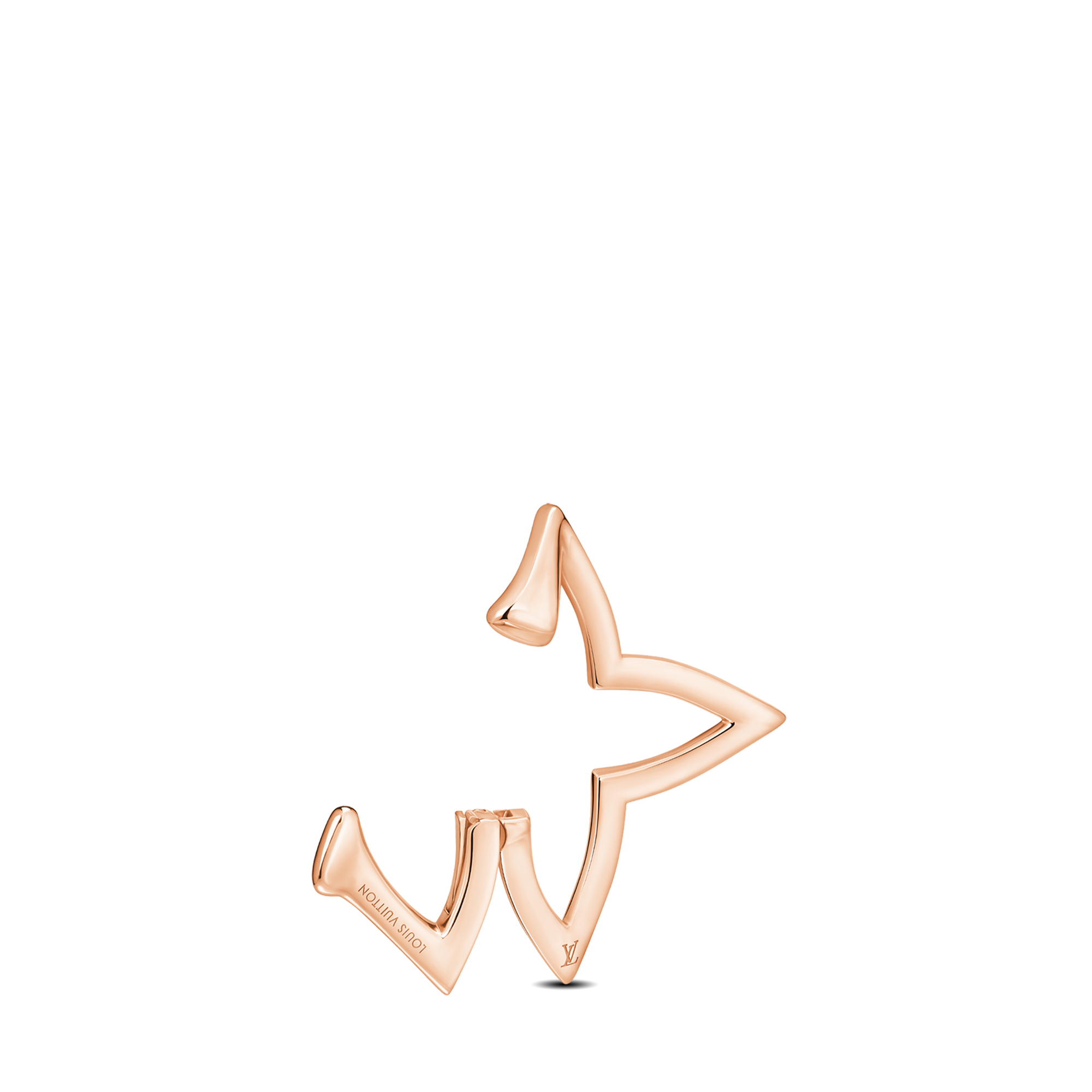 Ombre Blossom Overlap Hoop, Pink Gold and Diamonds - Per Unit  in Jewelry