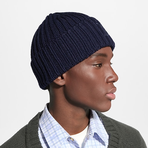 Only LV Beanie cropped worn view