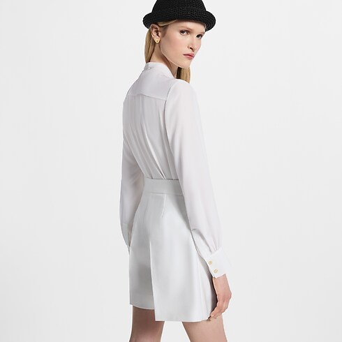 Pleated Lavallière Blouse in Women's Ready to Wear Tops collections by Louis Vuitton (Product zoom)