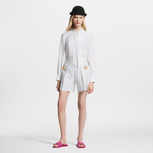 Pleated Lavallière Blouse in Women's Ready to Wear Tops collections by Louis Vuitton (Product zoom)