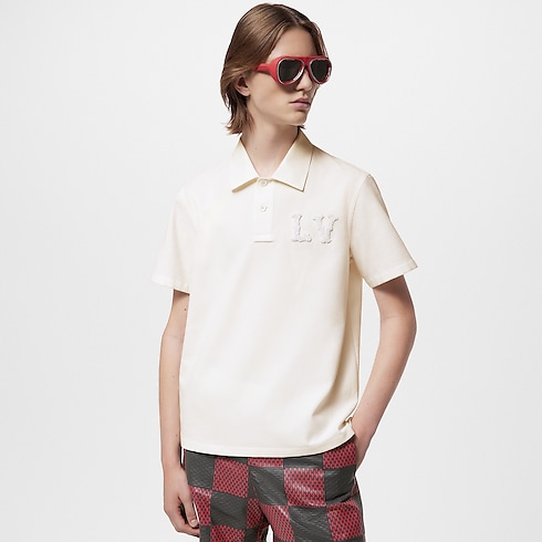 Poplin Polo With Embroidered LV Patch in Men's Discontinued Product Obs 15 collections by Louis Vuitton (Product zoom)