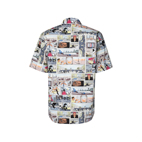 Poplin Short-Sleeved Shirt back view