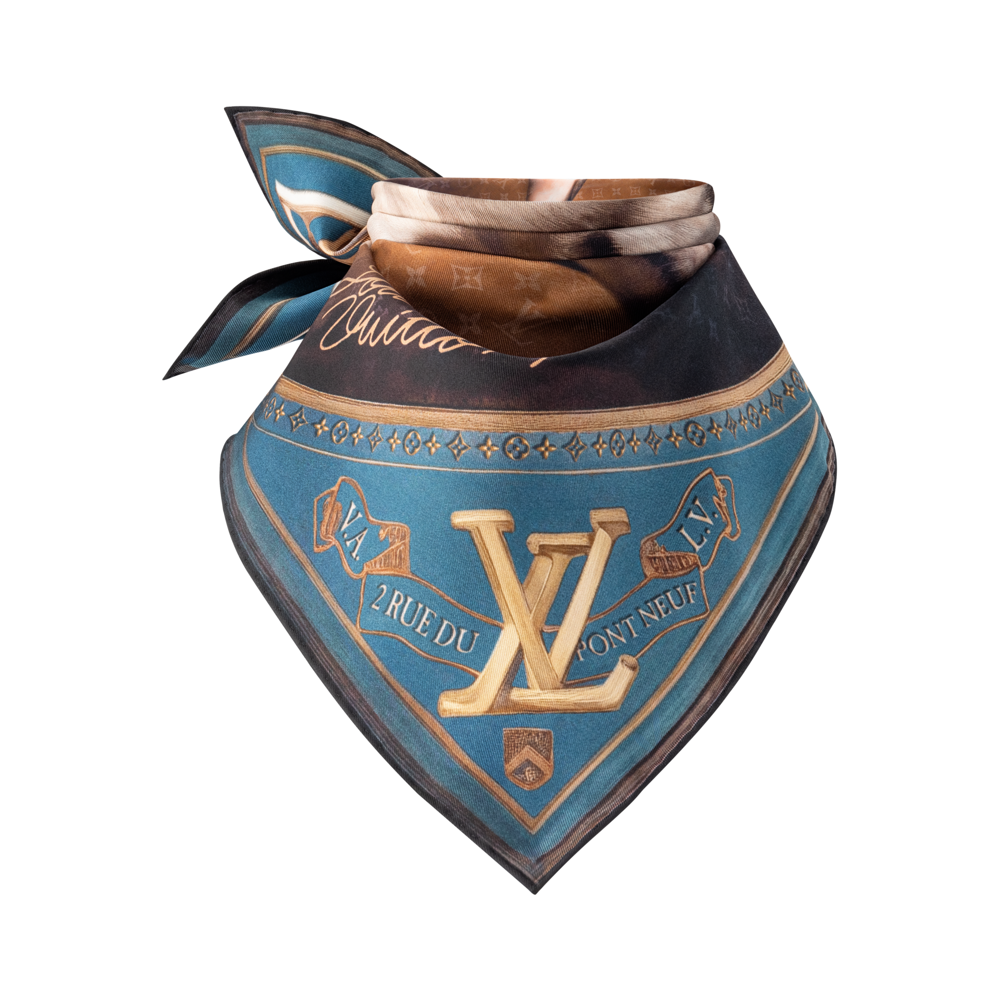 Portrait of a Dog Bandana S00 in Men