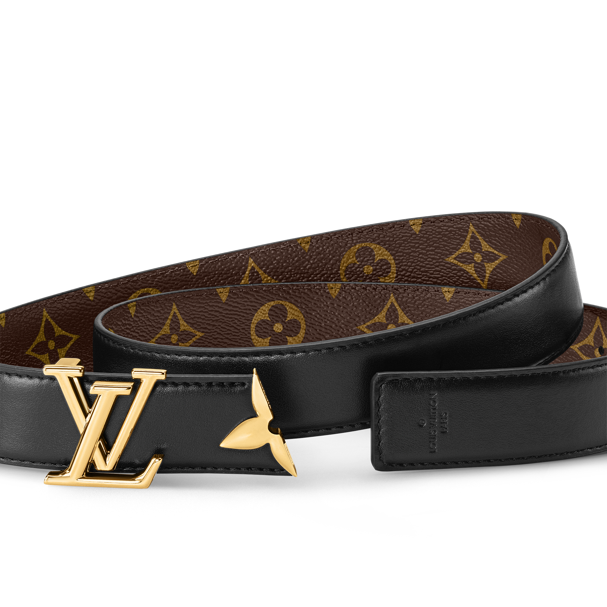 حزام Pretty LV القابل للارتداء على الوجهين، مقاس 30 مم Monogram in النساء